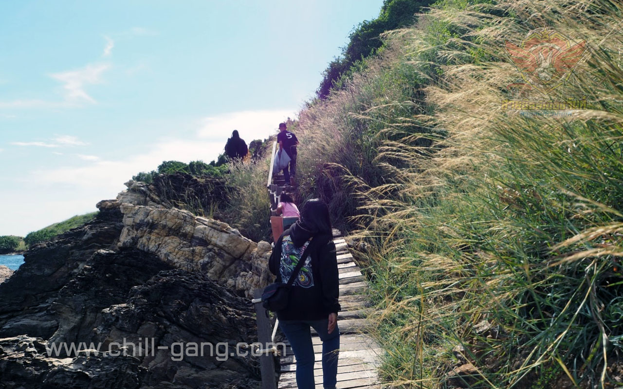 เที่ยวเขาแหลมหญ้า เส้นทางเดินขึ้นเขาแหลมหญ้า อุทยานแห่งชาติเขาแหลมหญ้า - หมู่เกาะเสม็ด ทะเลจังหวัดระยอง