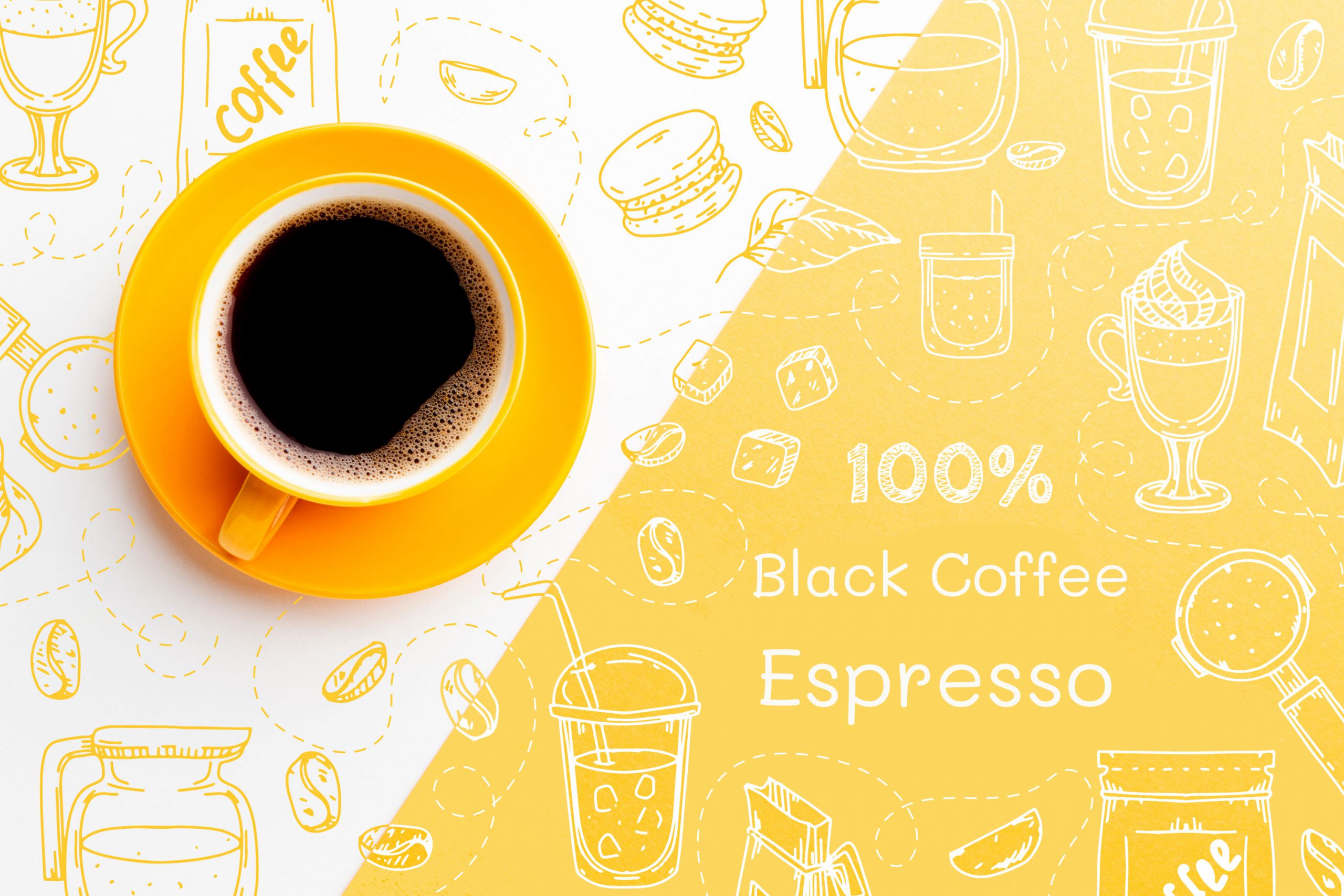 กาแฟดำ Espresso ดื่มกาแฟดำ