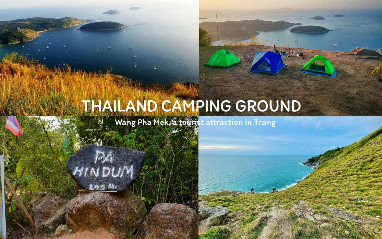 Wang Pha Mek, a tourist attraction in Trang Thailand camping ground
