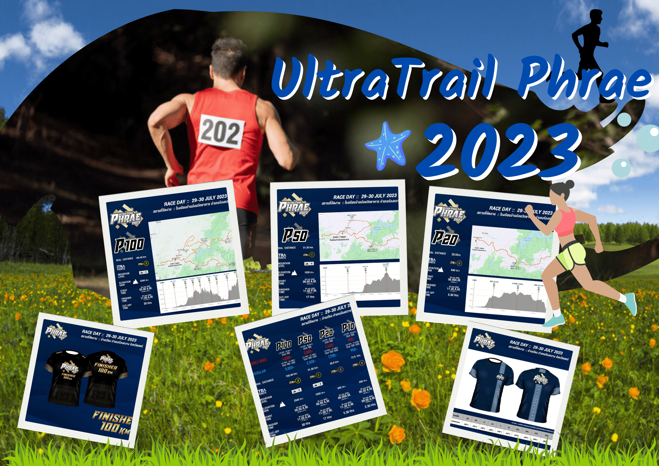 Trail Running Thailand for July 2023. UltraTrail Phrae 2023