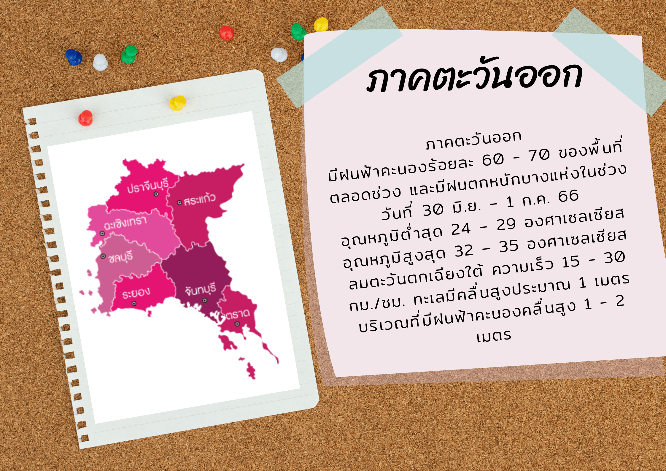 พยากรณ์อากาศ ภาคตะวันออก