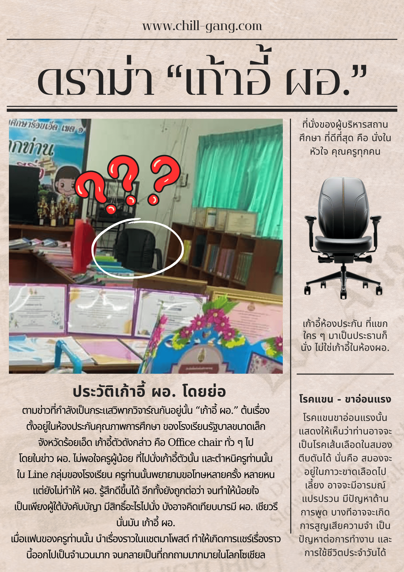 เก้าอี้ ผอ.