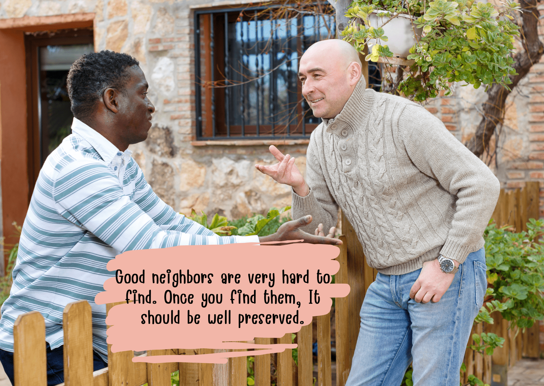 เพื่อนบ้าน เพื่อนบ้านที่ดี