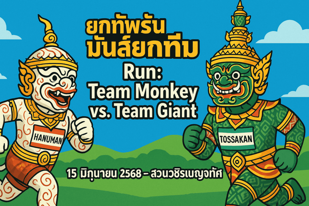 ยกทัพรัน มันส์ยกทีม Run Thailand’s Khon-Themed Fun Race