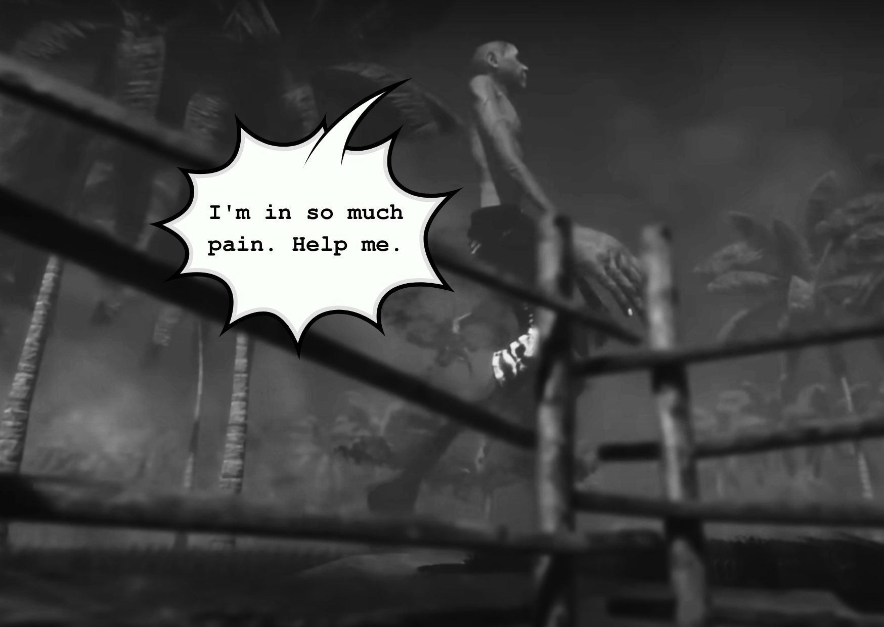 Ghost haunting in a dream.